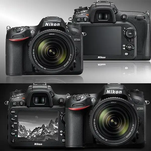 صفحه‌نمایش 3.2 اینچی دوربین Nikon D7200 – وضوح بالا برای بررسی تصاویر