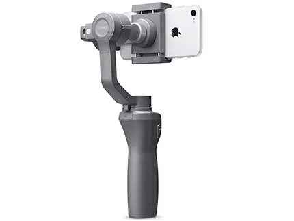 نمای نزدیک از DJI Osmo Mobile 2 برای بررسی طراحی ظاهری و کیفیت ساخت
