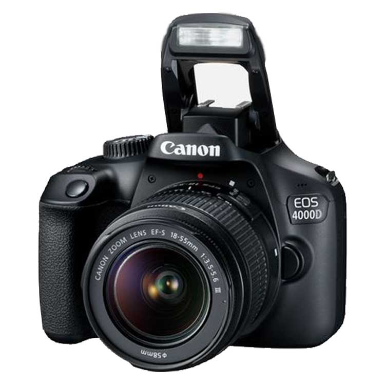 دوربین Canon 4000D با نمایشگر 2.7 اینچی – مناسب برای آموزش عکاسی و یادگیری تنظیمات دستی