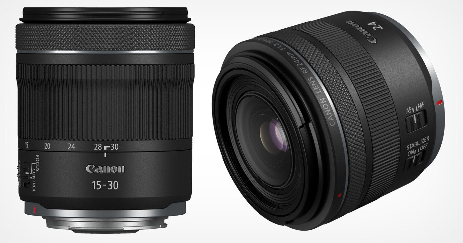 معرفی دو لنز جدید مانت RF توسط کنون ؛ RF 24mm f/1.8 Macro IS STM و RF 15-30mm f/4.5-6.3 IS STM