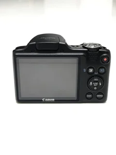 نمای پشت دوربین Canon SX510 HS؛ نمایش صفحه نمایش LCD و دکمه‌های کنترل