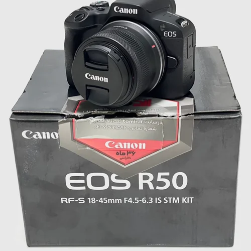 دوربین Canon EOS R50 با لنز 18-45 STM (استوک، مشابه آکبند)