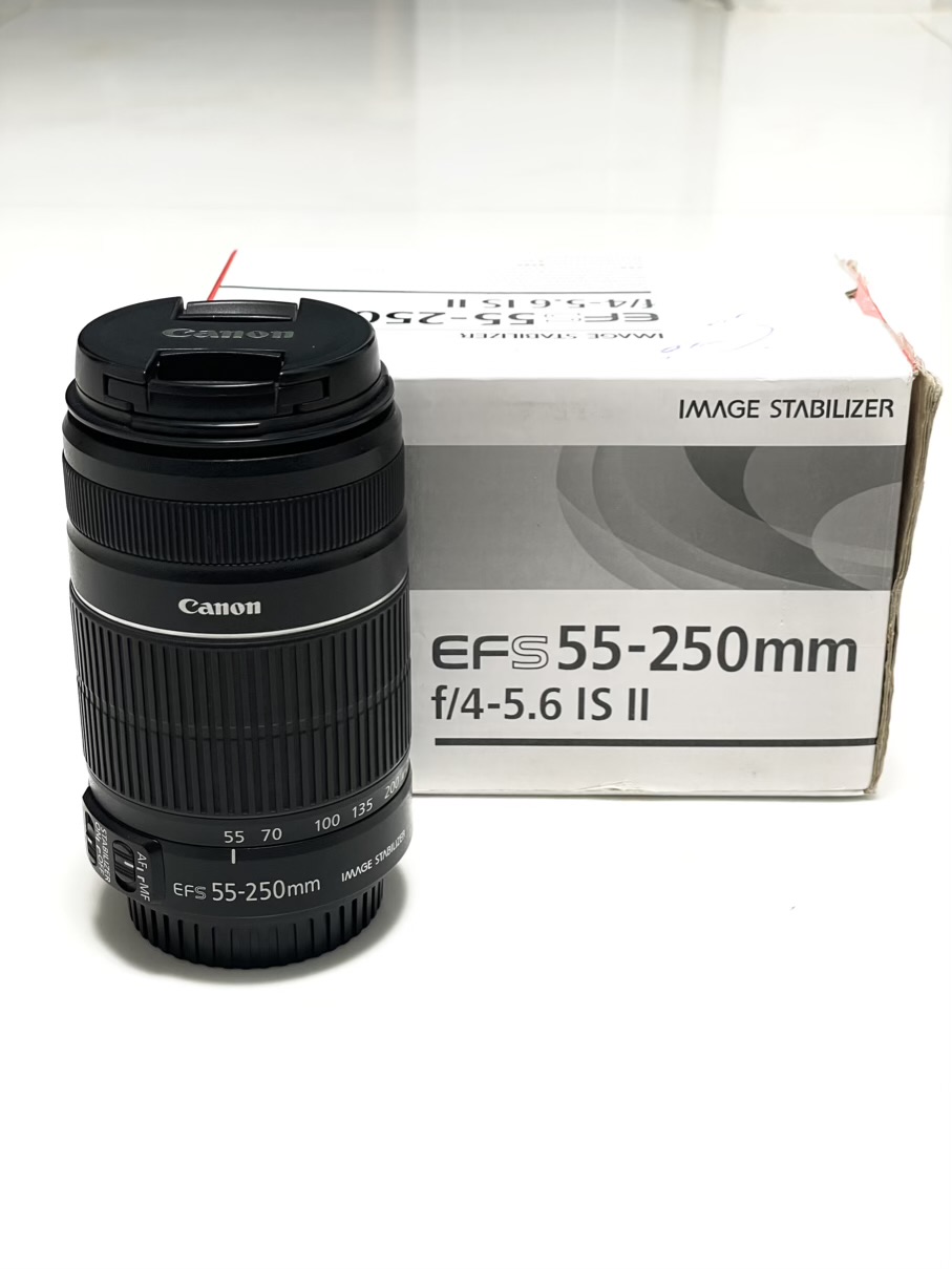 لنز Canon EF-S 55-250 f/4-5.6 IS II (کارکرده، درحدنو)