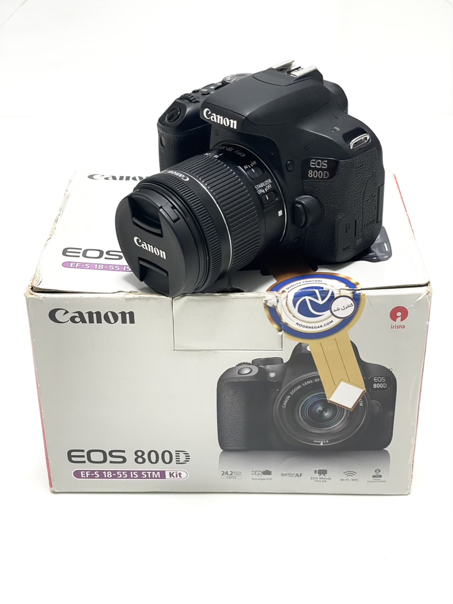 دوربین Canon 800D با لنز 18-55 IS STM (استوک، در حد نو)