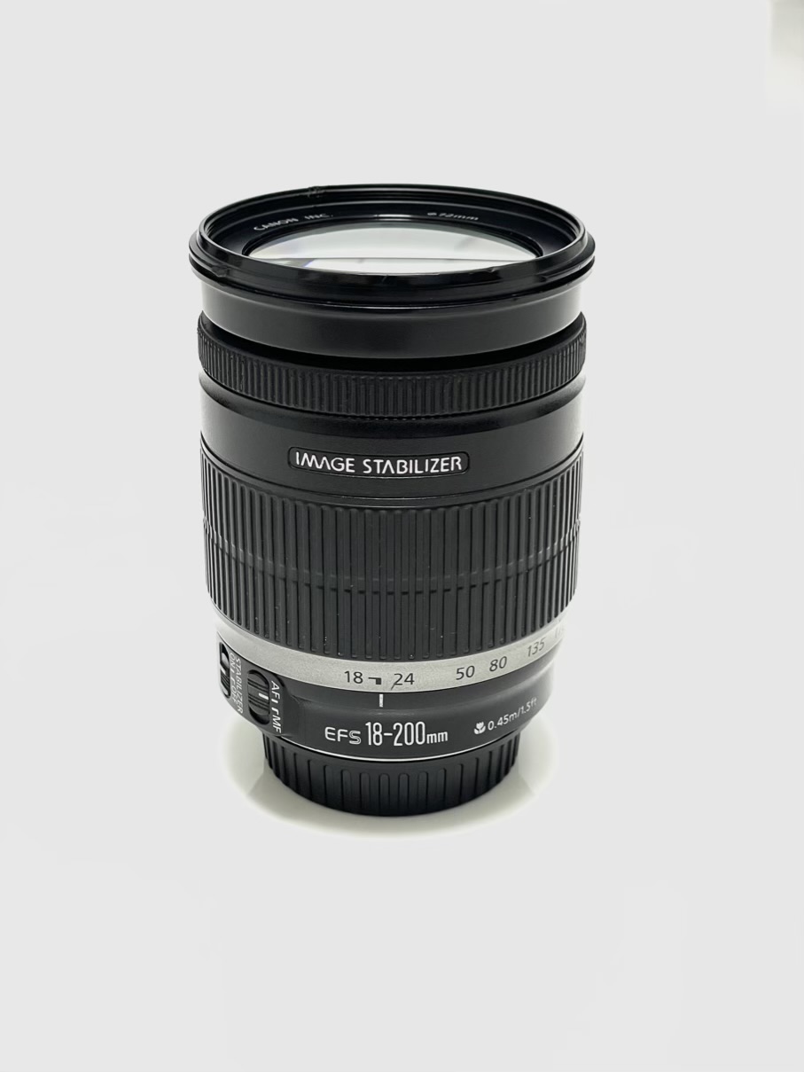 لنز کانن مدل EF-S 18-200mm 1:3.5-5.6 IS (کارکرده، بسیارتمیز)